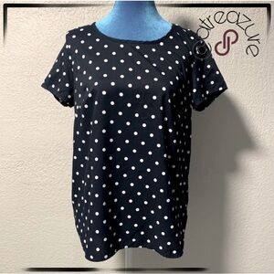 🈹 Faded Glory Polka Dot Blouse